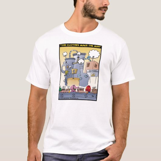 "衣服作ります人"を Tシャツ (正面)