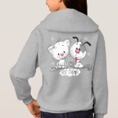 衣服同じ – so心地よいフード付きスウェットシャツ (裏面)