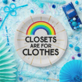 衣服用のクローゼットゲイプライド ペーパープレート (パーティー)