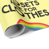 衣服用のクローゼットゲイプライド ラッピングペーパー (ロールコーナー)