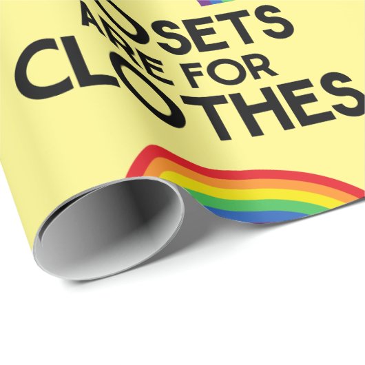 衣服用のクローゼットゲイプライド ラッピングペーパー (ロールコーナー)