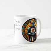 衣服神の武具。信仰 コーヒーマグカップ (正面右)