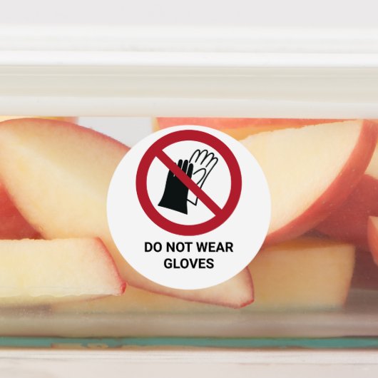 衣服禁止サイン ラベル (貼付)