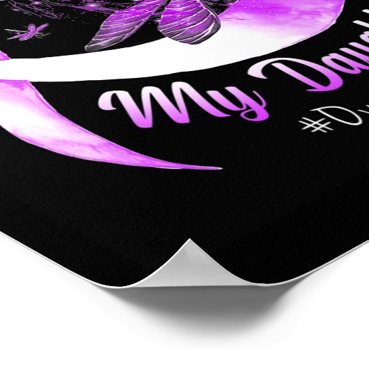 衣服紫の私の娘のオーバードーズ戦争の記憶 ポスター (角)