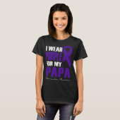 衣服紫マイパパ線維筋痛認識度Fea Tシャツ (正面フル)