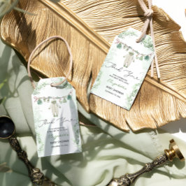 衣服行ユーカリ赤ちゃんシャワーありがとう ギフトタグ