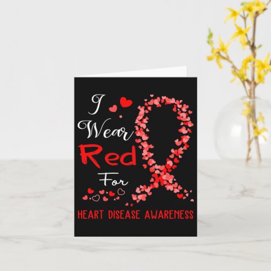 衣服赤ハート病認識度 カード (黄色い花)