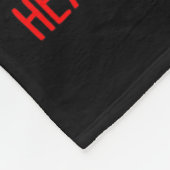 衣服赤ハート病認識度 フリースブランケット (角)