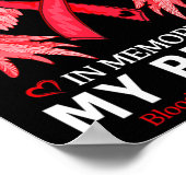 衣服赤血がん患者の記憶 ポスター (角)