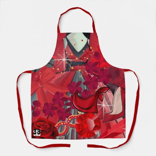 衣服赤 エプロン (正面)