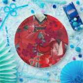 衣服赤 ペーパープレート (パーティー)