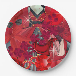 衣服赤 ペーパープレート