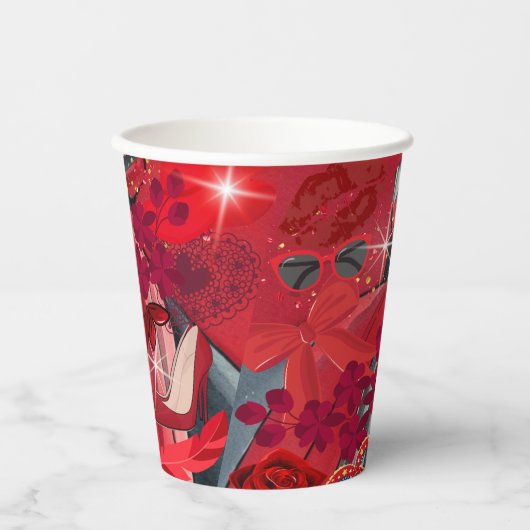 衣服赤 紙コップ (正面)