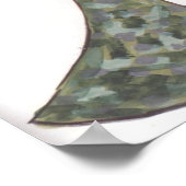 衣服迷彩柄ポスター ポスター (角)