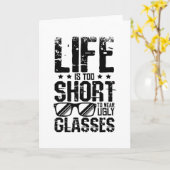 衣服醜い眼鏡 カード (黄色い花)