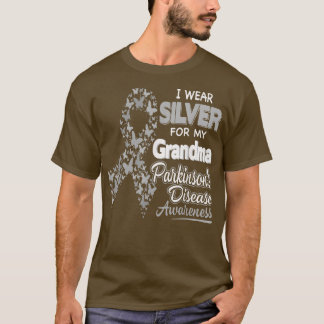 衣服銀おばあちゃんのパーキンソン病あわ Tシャツ