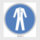 衣服防護衣類危険標識ラベル シール (シート)