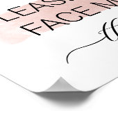 衣服顔マスク美しいサロンスパセーフティポスト ポスター (角)