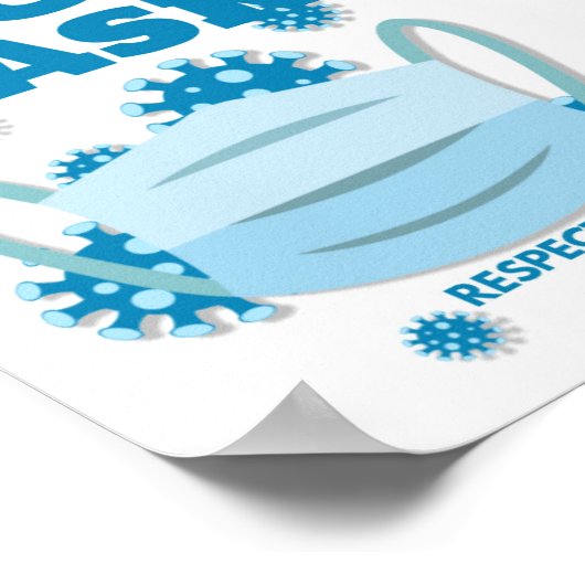 衣服顔マスク ポスター (角)