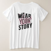 衣服:カスタマイズユニーク可能なTシャツ プラスサイズTシャツ (デザイン裏面)