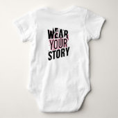 衣服：カスタマイズユニーク可能なTシャツ ベビーボディスーツ (裏面)