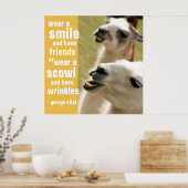 衣服aスマイルとフレンズジョージエリオット引用文 ポスター (キッチン)
