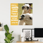 衣服aスマイルとフレンズジョージエリオット引用文 ポスター (ホームオフィス)