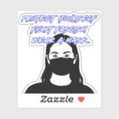 衣服Aマスクグラフィティスタイル シール (シート)