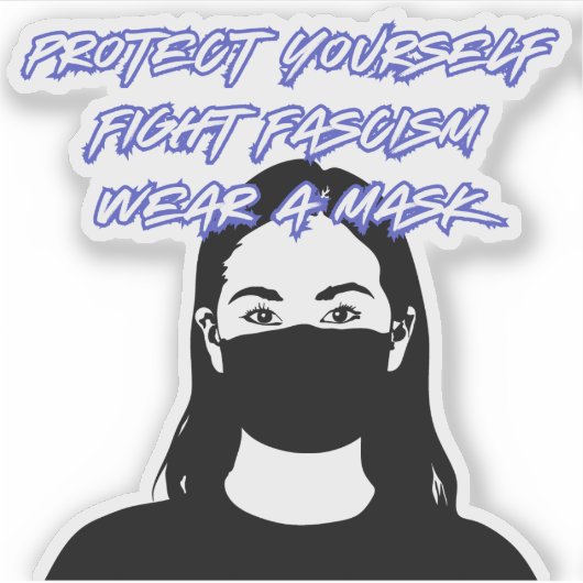 衣服Aマスクグラフィティスタイル シール (正面)