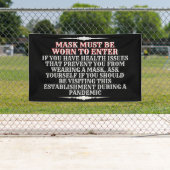 衣服Aマスクメッセージ 横断幕 (インサイチュ)