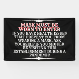 衣服Aマスクメッセージ 横断幕