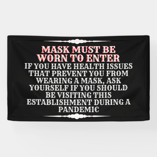 衣服Aマスクメッセージ 横断幕 (横)