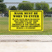 衣服Aマスクメッセージ 横断幕 (インサイチュ)