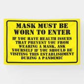 衣服Aマスクメッセージ 横断幕 (横)