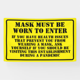 衣服Aマスクメッセージ 横断幕