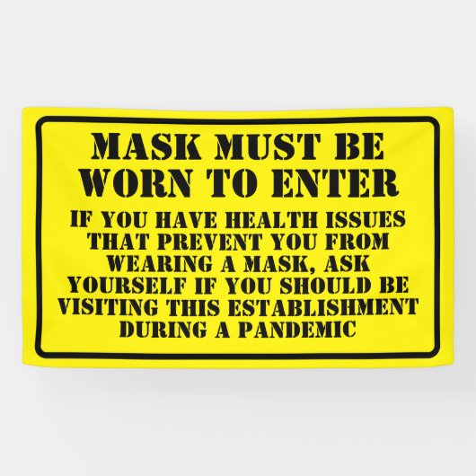 衣服Aマスクメッセージ 横断幕 (横)