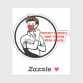 衣服Aマスクリベッタースタイル シール (シート)