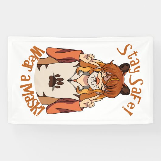 衣服aマスク！ 横断幕 (横)