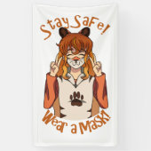 衣服aマスク！ 横断幕 (縦)