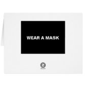 衣服aマスク、白黒ミニマリスト折り畳み記号 (裏面横)