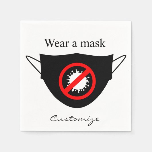 衣服aマスクThunder_Cove スタンダードカクテルナプキン (正面)