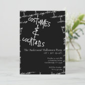 衣装とカクテル ハロウィン 招待状 (スタンド正面)