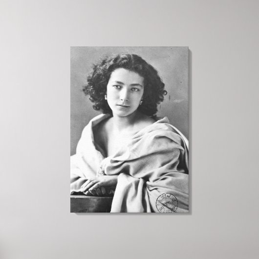 衣装のサラ・ベルナール， c.1860 キャンバスプリント (正面)