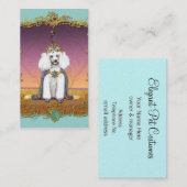 衣装の白いプードル 名刺 (正面/裏面)
