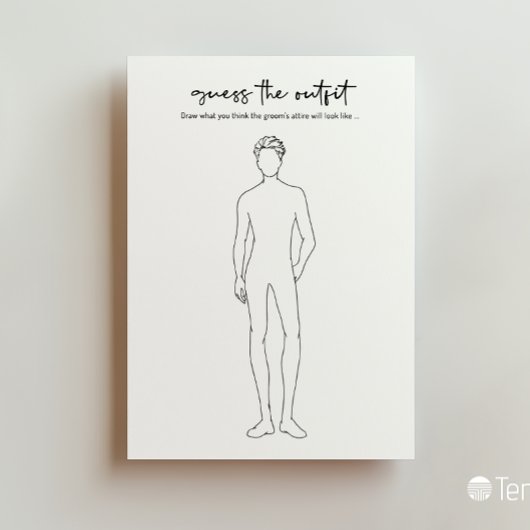 衣装を推測 – ブライダルシャワーゲーム シーズンカード