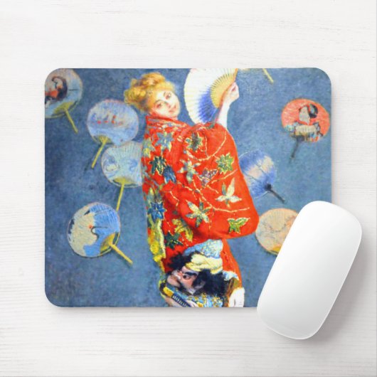 衣装を着たモネ日本の女 マウスパッド (マウス)