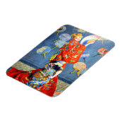 衣装を着たモネ日本の女 マグネット (左側)