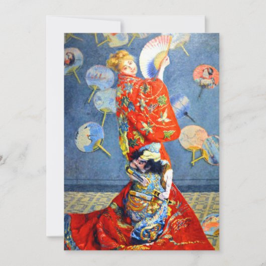 衣装を着たモネ日本の女 招待状 (正面)