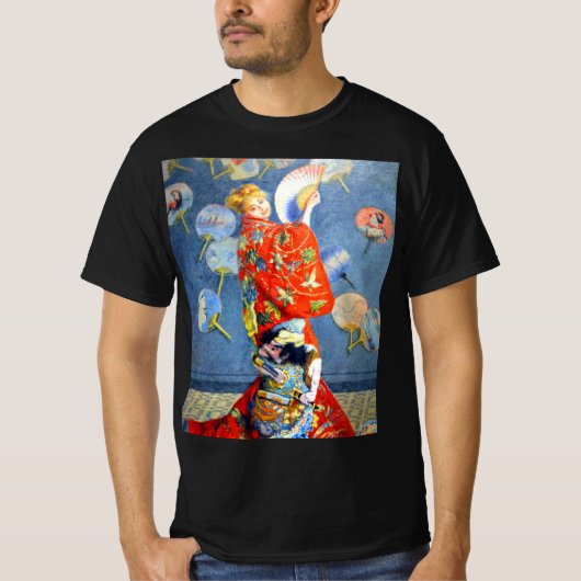 衣装を着たモネ日本の女 Tシャツ (正面)
