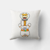 衣装を着た宇宙飛行士としてのキリン クッション (裏面)